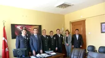Kaymakam Özçelik'e Polis Haftası Ziyareti