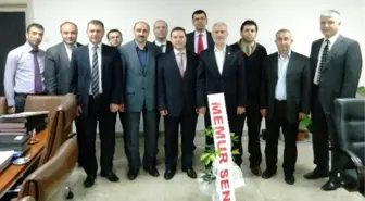 Memur-sen Kamu Hastaneler Birliği Genel Sekreterliğini Ziyaret Etti