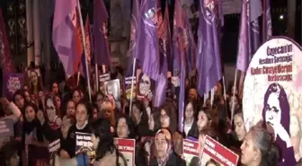 Beyoğlu'nda Kadın Cinayetlerini Protesto Yürüyüşü