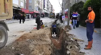 Karaman Belediyesinin Molla Fenari Caddesindeki Yenileme Çalışması