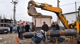 Sındırgı'da Sıcak Su Çalışmaları Devam Ediyor