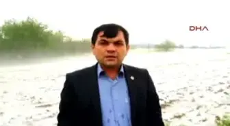 Osmaniye'de Ekili Arazileri ve Meyve Bahçelerini Dolu Vurdu