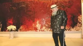 Hermann Nitsch Opens Exhibit İn Çanakkale, Gifts Paintings To City