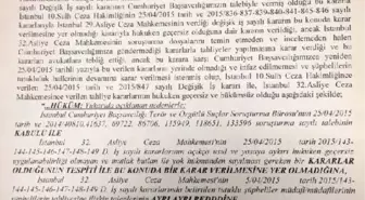 Başsavcılık'tan 'Tahliye Bilmecesi'Ne Açıklama