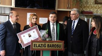 Elazığ Barosunda Avukatlık Ruhsatnamesi Töreni Düzenlendi