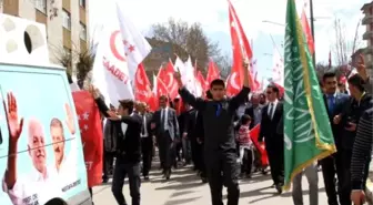 Erzurum'da Mili İttifak Adayları Tekbir Eşliğinde Yürüdü