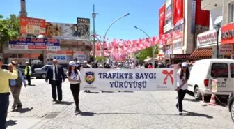 Karaman'da Trafikte Saygı Yürüyüşü