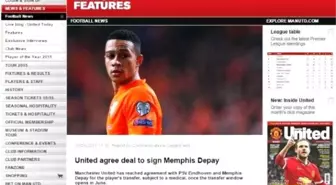 Manchester Unıted, Depay'ı Resmen Açıkladı