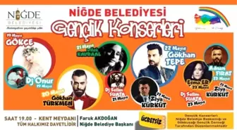 Niğde'de Gençlik Konserleri Başlıyor