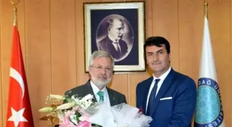Dündar'dan Rektör Ulcay'a Hayırlı Olsun Ziyareti