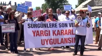 Antalya Belediye İşçilerinden 'Sürgün' Eylemi