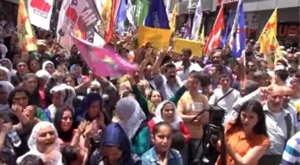 Adana -Hdp'ye Yapılan Bombalı Saldırılar Adana'da Protesto Edildi