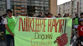 Doğanın Çocuklarından Bisikletli 'Nükleer Santral' Protestosu