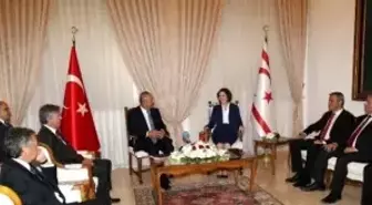 KKTC Meclis Başkanı Siber, Çavuşoğlu'nu Kabul Etti