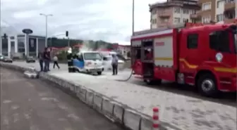 Bartın Tüp Kamyoneti Alev Aldı, Faciadan Dönüldü