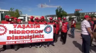 Konya Sendikaya Üye Oldukları İddiasıyla İşten Çıkarılan İşçiler, Çadır Kurarak Eylem Başlattı