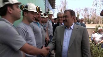 Veysel Eroğlu İzmir Demir Çelik Fabrikası'nı Ziyaret Etti