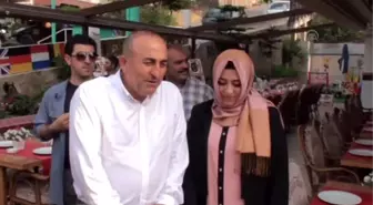 Çavuşoğlu ve Sena Nur Çelik, Esnaf Ziyaretlerinde Bulundu