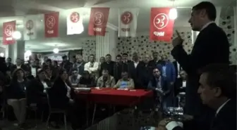 MHP Iğdır Milletvekili Sinan Ogan MHP Kars Milletvekili Adayı Gökçek'e Destek İçin Kars'ta