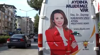 AK Parti Milletvekili Adayının Seçim Aracı ve Ekibine Saldırı - Uslu