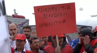 Çimento Fabrikası İşçilerinden Eylem