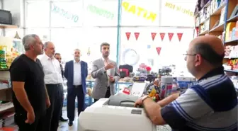 Milli İttifak Adayları Tevfik Temelli Caddesi'nde Esnafı Ziyaret Etti