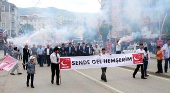 Tokat'ta Milli İttifak'tan 'Sevgi Yürüyüşü'
