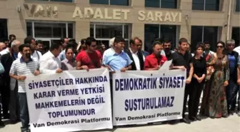 Kck'lılara Verilen Ceza Protesto Edildi