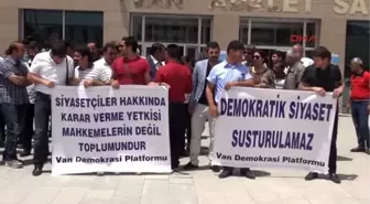 Kck'lılara Verilen Ceza Protesto Edildi