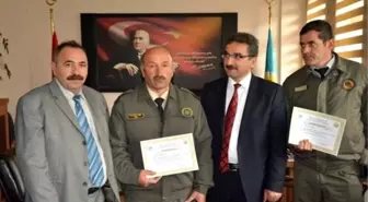 Orman İşletme Müdürlüklerindeki Başarılı Personele Teşekkür Belgesi Verildi