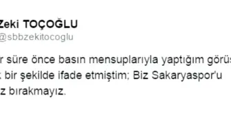 Başkan Toçoğlu: 'Sakaryaspor'u Sahipsiz Bırakmayız'