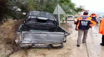 Burdur'da Zincirleme Kaza 4 Yaralı