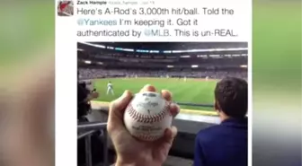 Guy Who Caught A-Rod's 3000th Hit Won't Give Up The Ball