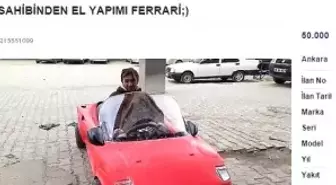 Sahibinden satılık mini Ferrari