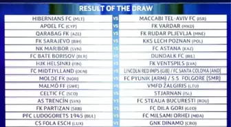 UEFA Şampiyonlar Ligi'nde Eşleşmeler Belli Oldu