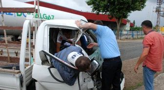 Bayramiç'te Trafik Kazası; 2 Yaralı
