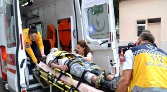 İskeleden Düşen Genç İşçi Ağır Yaralandı