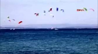 Çanakkale - Bozcaada'da Kiteboard Heyecanı