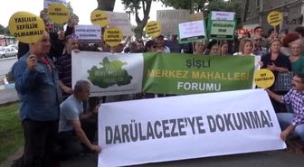 Darülaceze Önünde Protesto