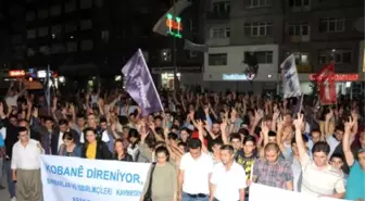 Hakkari'de Kobani Protestosu