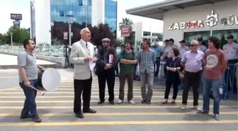 Büyükşehir Belediyesi Önünde Davullu Dubai Port Protestosu