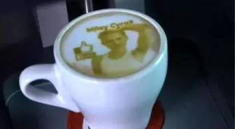 Latte Art Machine Draws Miley Cyrus' Face On Your Coffee