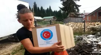 Tika'dan Karadağ'da Erzak Yardımı