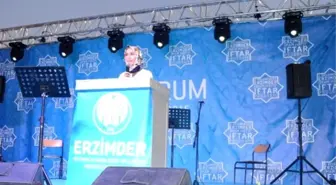 Cumhurbaşkanı Erdoğan'ın Kızı Sümeyye Erdoğan, Erzurum'da İftar Programına Katıldı