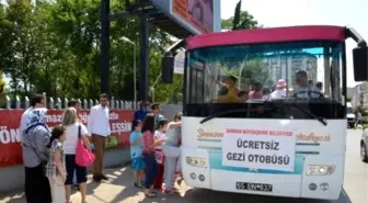 Bafra'da Üstü Açık Otobüsle Şehir Turu Başladı