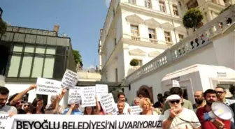 Beyoğlu Kent Savunması'ndan Belediye Önünde Eylem