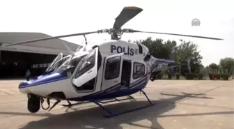 Polis Otobüste Denetim Yaptı, Helikopter Havadan Destek Verdi