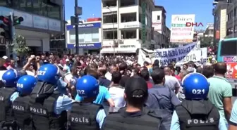 Polis, Yürümek İsteyen Gruba İzin Vermedi