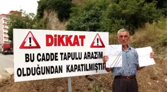 Samsunlu Vatandaş 'Bu Cadde Benim' Deyip Yolu Kapattı