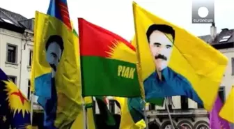 PKK Yandaşları Brüksel'de Gösteri Düzenledi